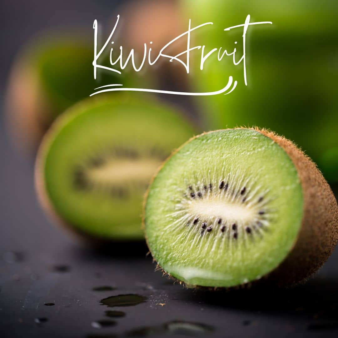 Brown and Green Kiwi Fruit Instagram Post